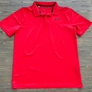 Under Armour Men's Vibrant Red Polo